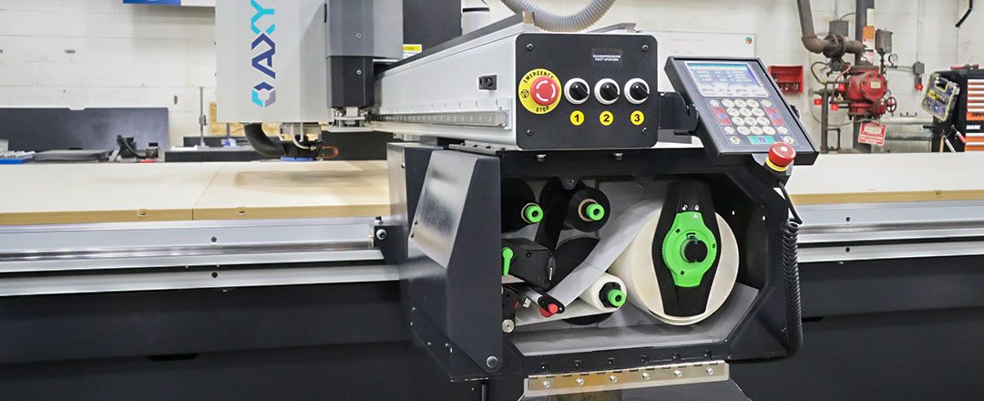 Automated Label Printer for the AXYZ PANELBuilder CNC router